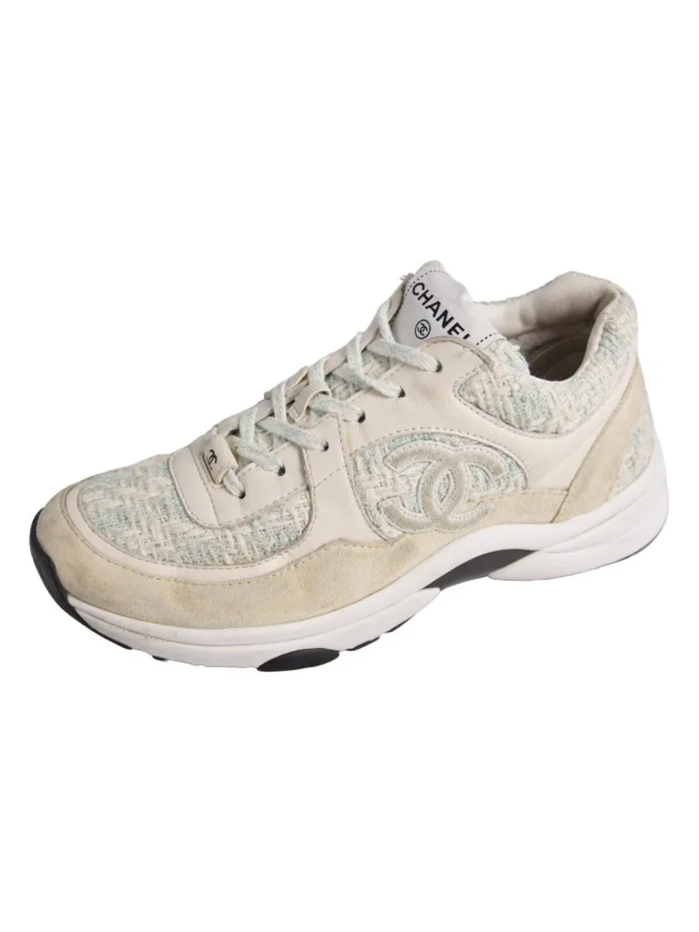 Chanel Sneakers Low Cut CC Logo Tweet